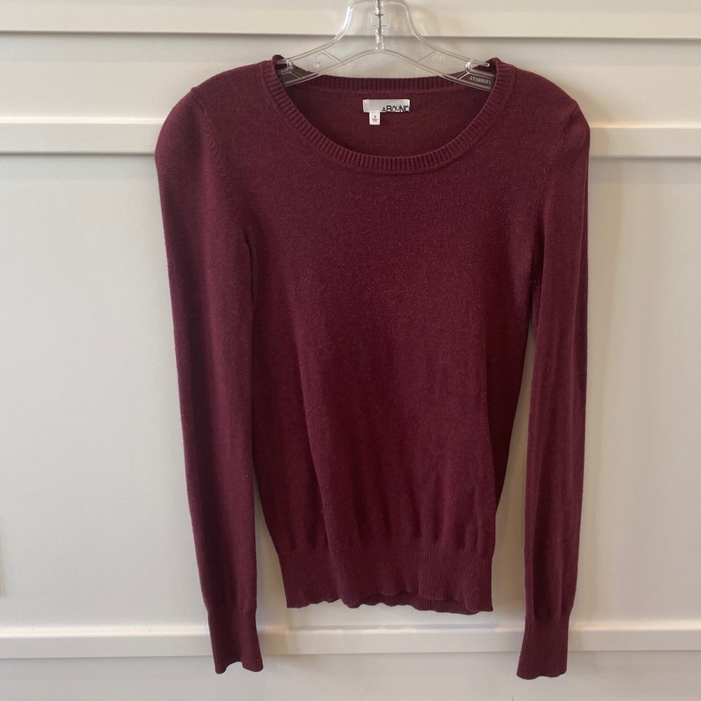 Abound burgundy lightweight sweater